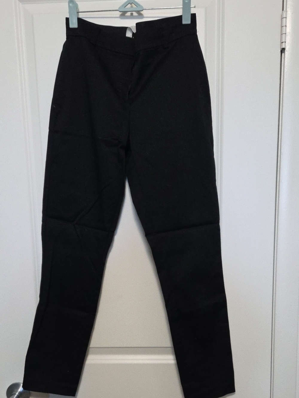 H&M Black High-Waist Tapered Trousers